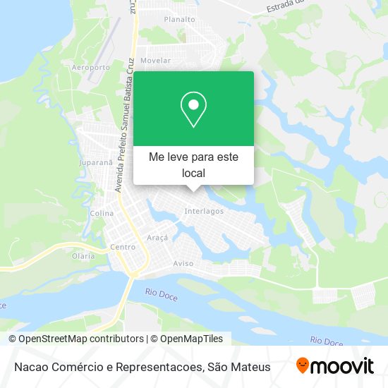 Nacao Comércio e Representacoes mapa
