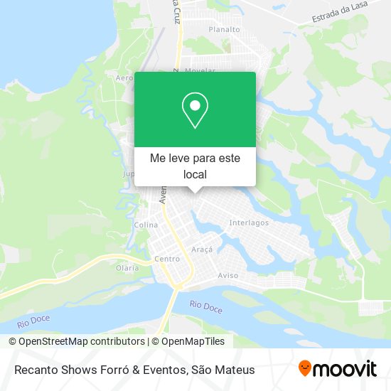 Recanto Shows Forró & Eventos mapa