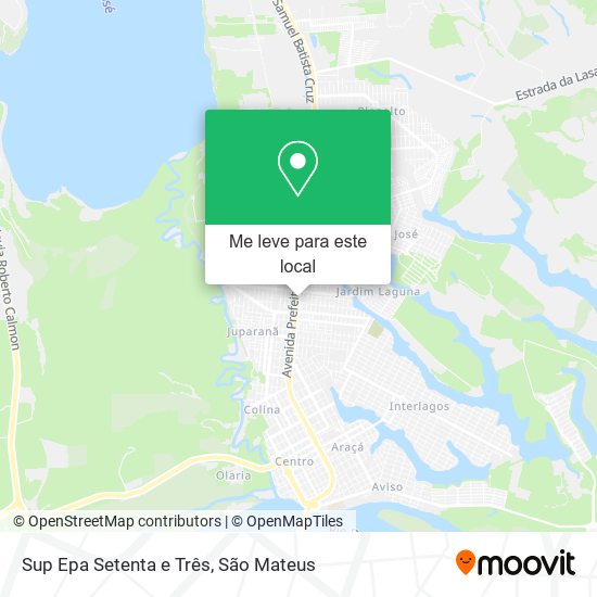 Sup Epa Setenta e Três mapa
