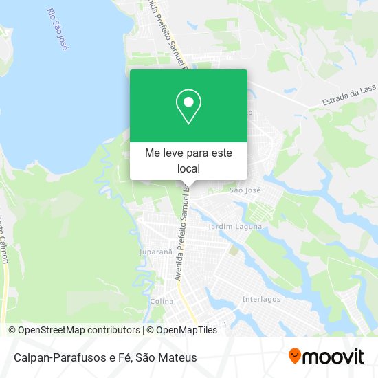Calpan-Parafusos e Fé mapa