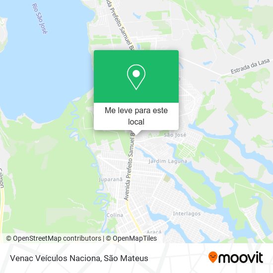 Venac Veículos Naciona mapa