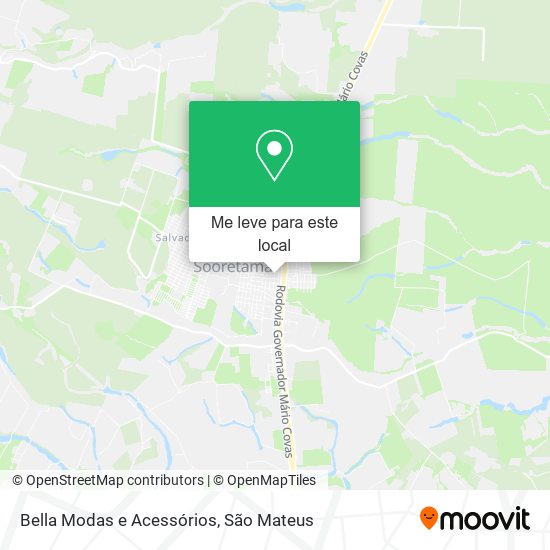 Bella Modas e Acessórios mapa