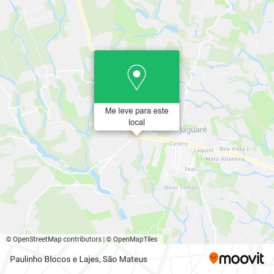 Paulinho Blocos e Lajes mapa