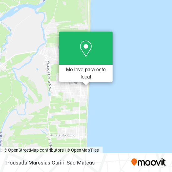 Pousada Maresias Guriri mapa