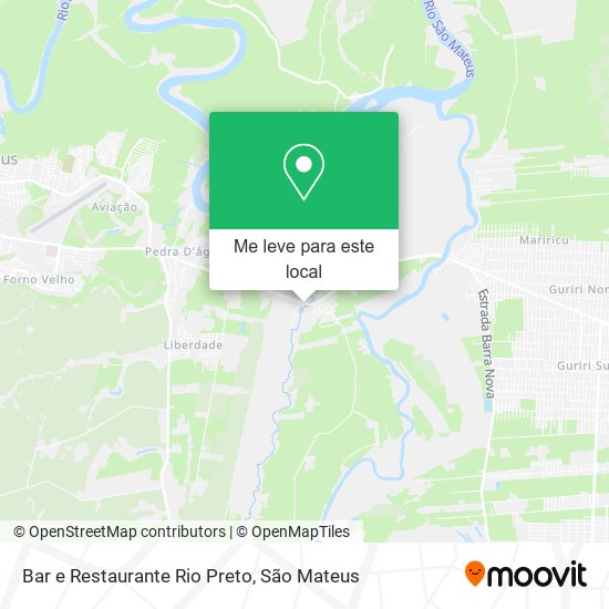 Bar e Restaurante Rio Preto mapa