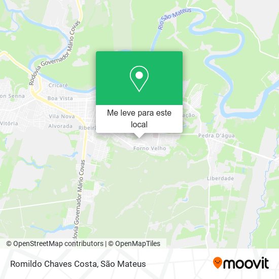 Romildo Chaves Costa mapa