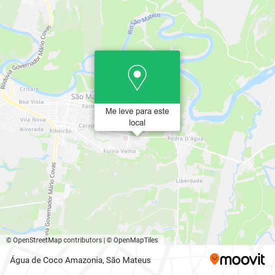 Água de Coco Amazonia mapa