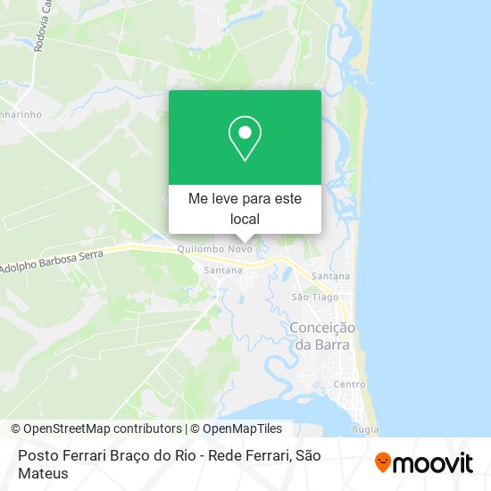 Posto Ferrari Braço do Rio - Rede Ferrari mapa