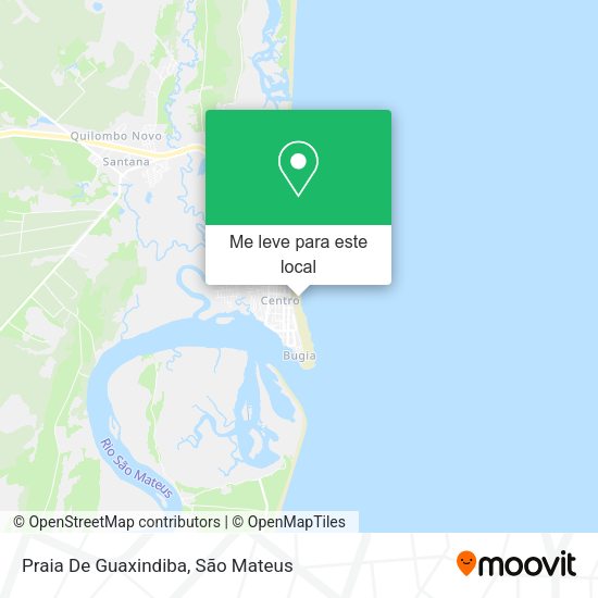 Praia De Guaxindiba mapa