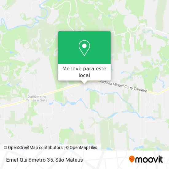 Emef Quilômetro 35 mapa