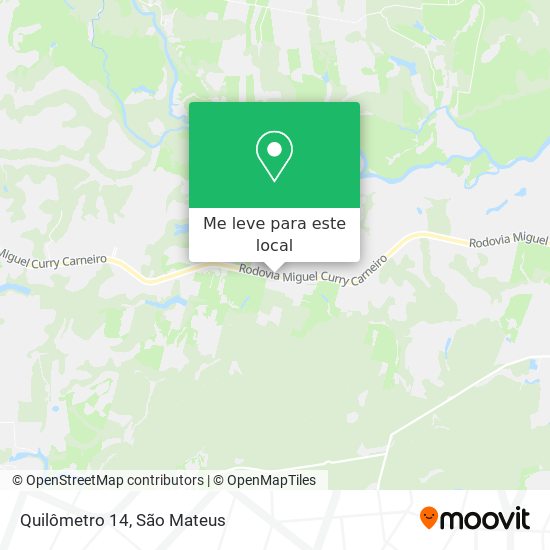 Quilômetro 14 mapa