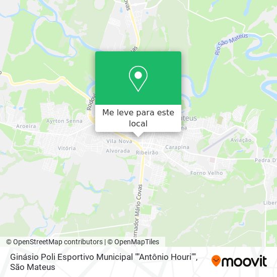 Ginásio Poli Esportivo Municipal ""Antônio Houri"" mapa