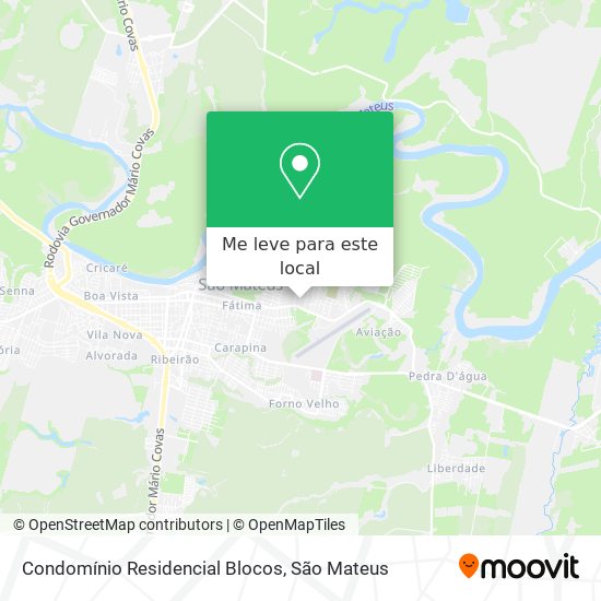 Condomínio Residencial Blocos mapa