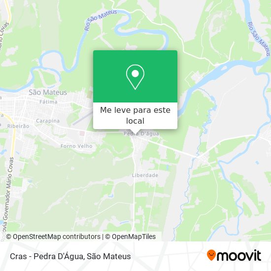 Cras - Pedra D'Água mapa