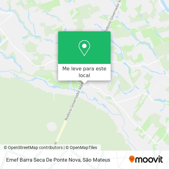 Emef Barra Seca De Ponte Nova mapa