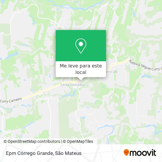 Epm Córrego Grande mapa
