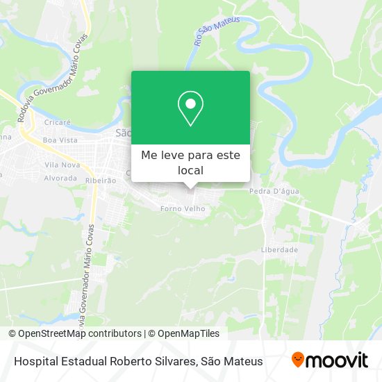 Hospital Estadual Roberto Silvares mapa
