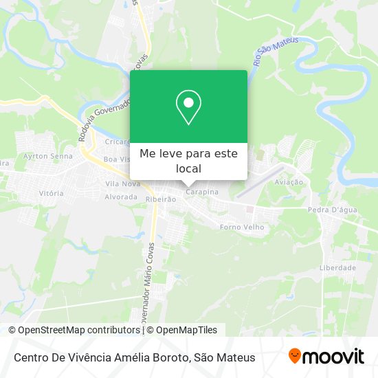 Centro De Vivência Amélia Boroto mapa
