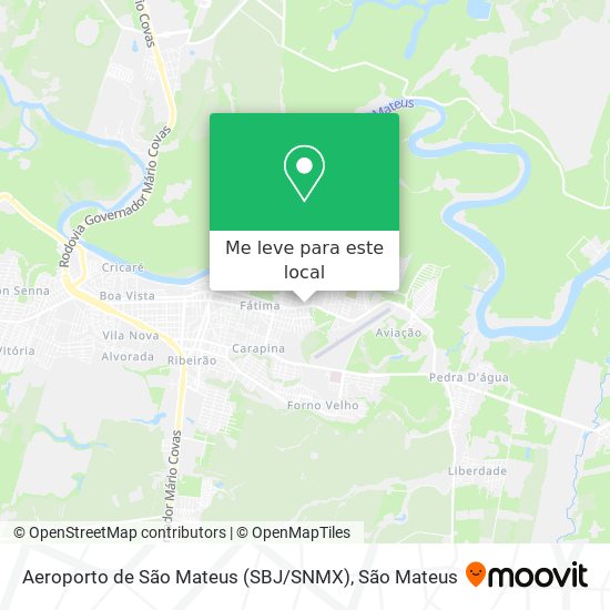 Aeroporto de São Mateus (SBJ / SNMX) mapa