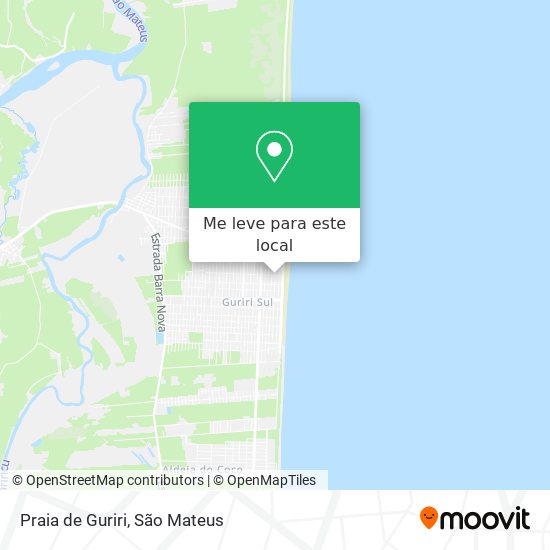 Praia de Guriri mapa