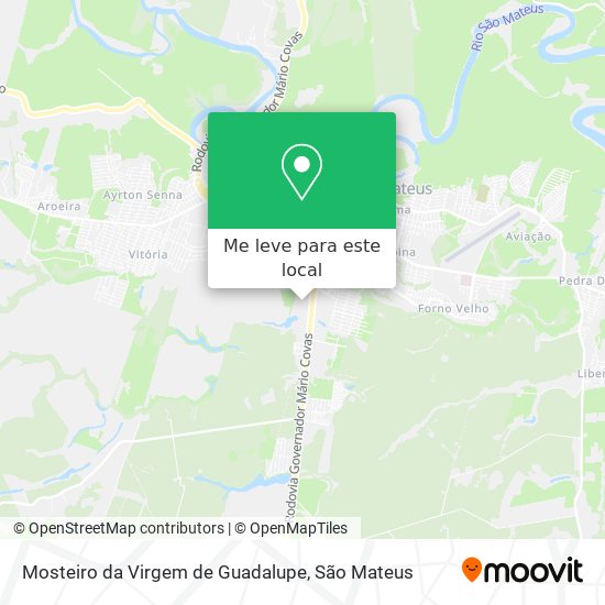 Mosteiro da Virgem de Guadalupe mapa