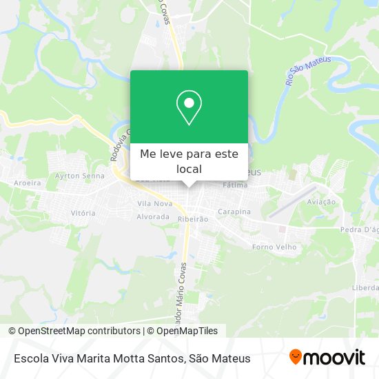 Escola Viva Marita Motta Santos mapa