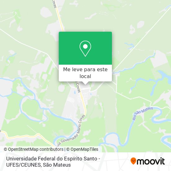 Universidade Federal do Espírito Santo - UFES / CEUNES mapa