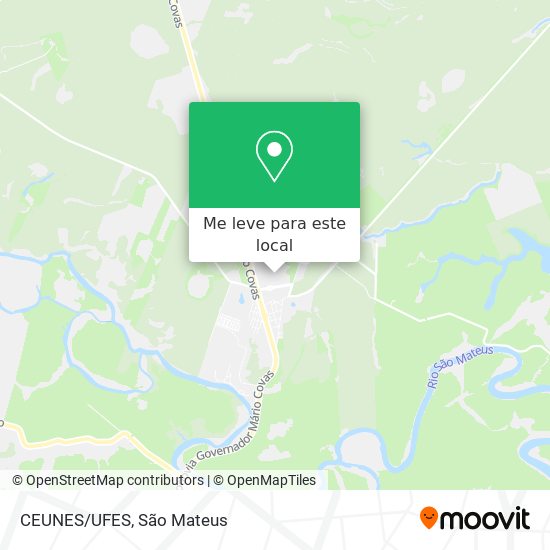 CEUNES/UFES mapa