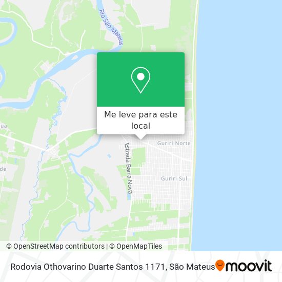 Rodovia Othovarino Duarte Santos 1171 mapa