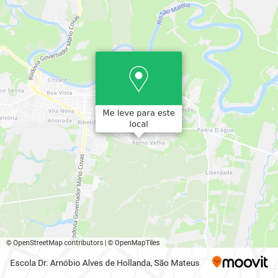 Escola Dr. Arnóbio Alves de Hollanda mapa
