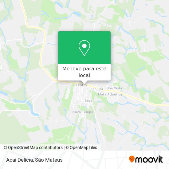 Acaí Delícia mapa