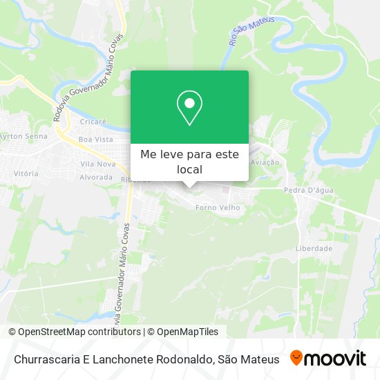 Churrascaria E Lanchonete Rodonaldo mapa