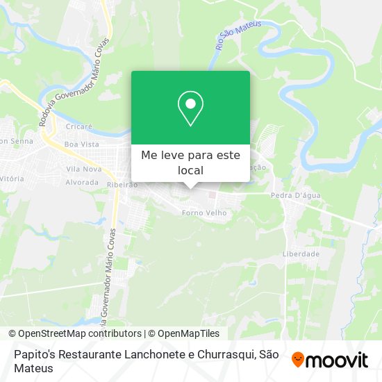 Papito's Restaurante Lanchonete e Churrasqui mapa
