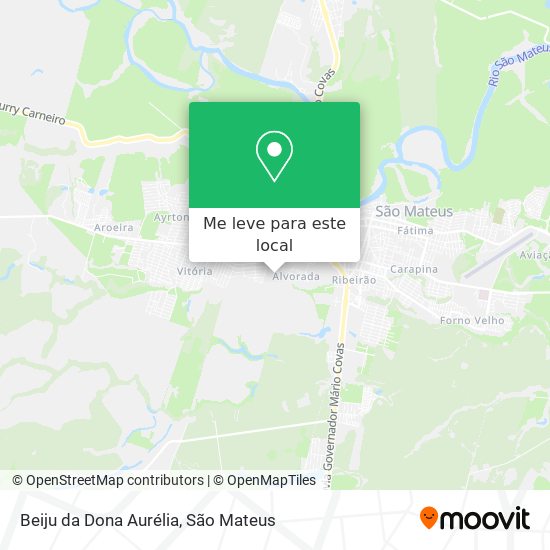 Beiju da Dona Aurélia mapa