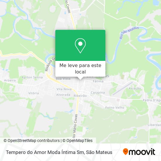 Tempero do Amor Moda Íntima Sm mapa