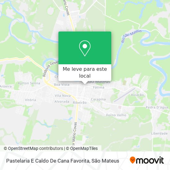 Pastelaria E Caldo De Cana Favorita mapa