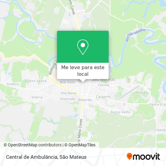 Central de Ambulância mapa