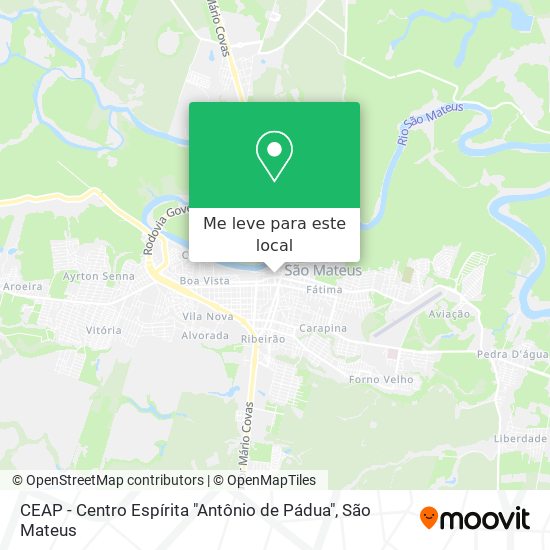CEAP - Centro Espírita "Antônio de Pádua" mapa