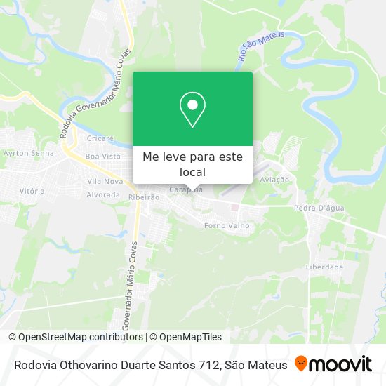 Rodovia Othovarino Duarte Santos 712 mapa