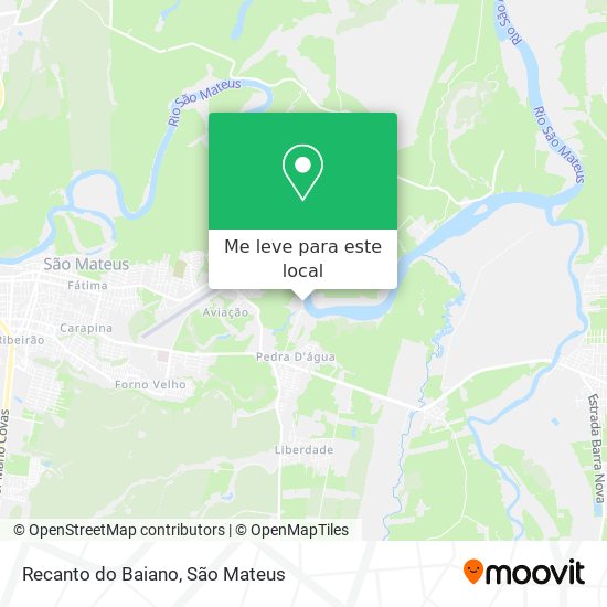 Recanto do Baiano mapa