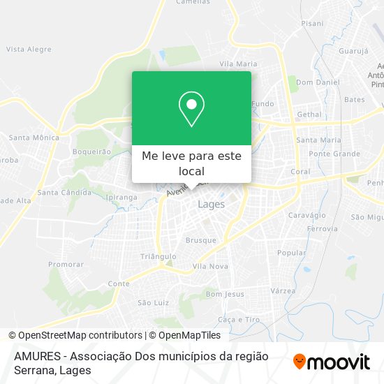 AMURES - Associação Dos municípios da região Serrana mapa