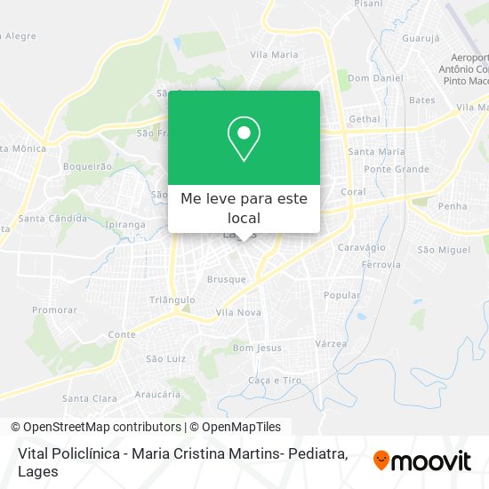Vital Policlínica - Maria Cristina Martins- Pediatra mapa