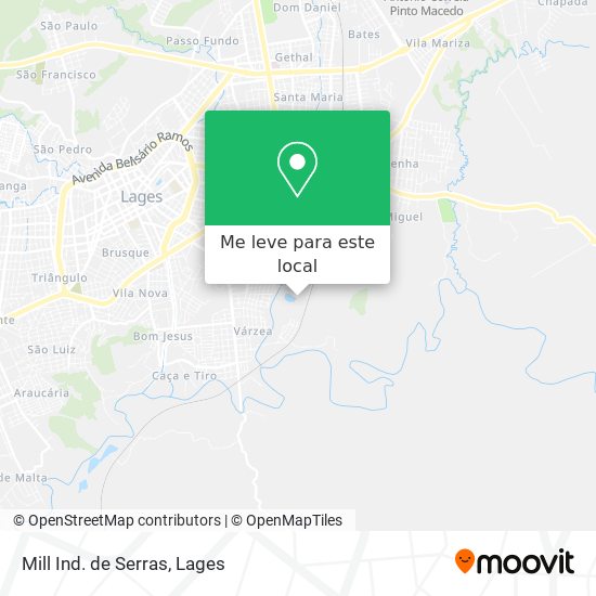 Mill Ind. de Serras mapa