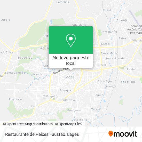 Restaurante de Peixes Faustão mapa