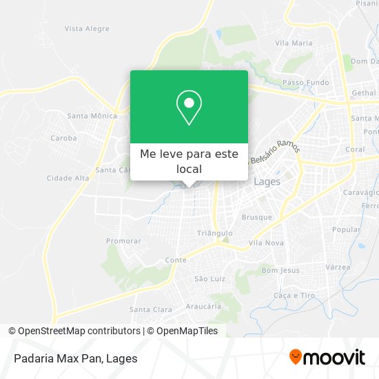 Padaria Max Pan mapa