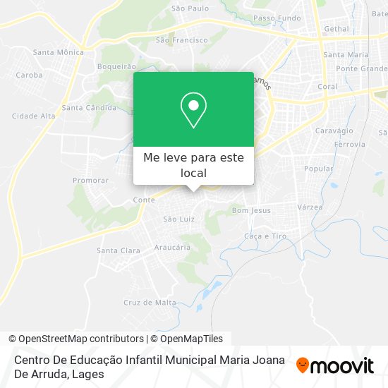 Centro De Educação Infantil Municipal Maria Joana De Arruda mapa