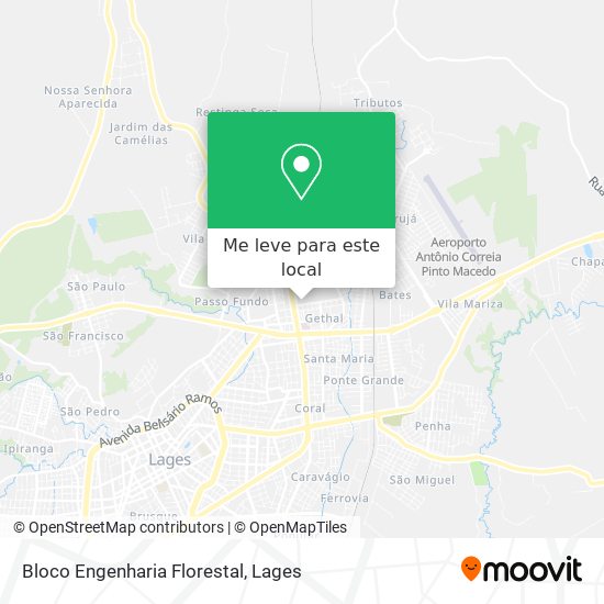 Bloco Engenharia Florestal mapa