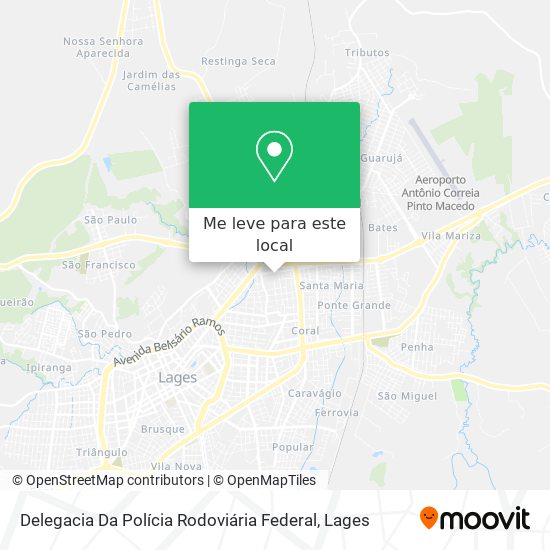 Delegacia Da Polícia Rodoviária Federal mapa
