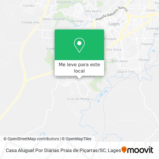 Casa Aluguel Por Diárias Praia de Piçarras / SC mapa