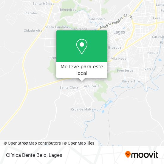 Clínica Dente Belo mapa